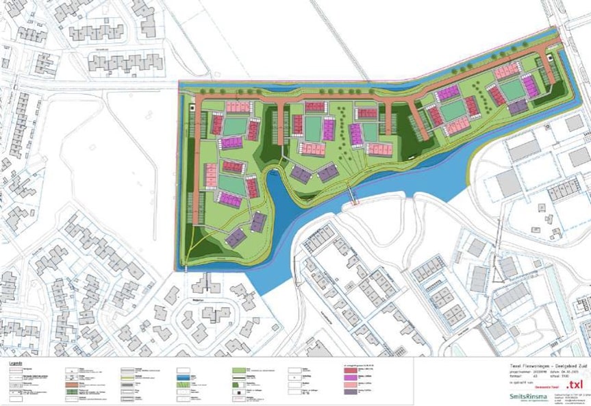 gebied Marsweg-Zuid op een plattegrond