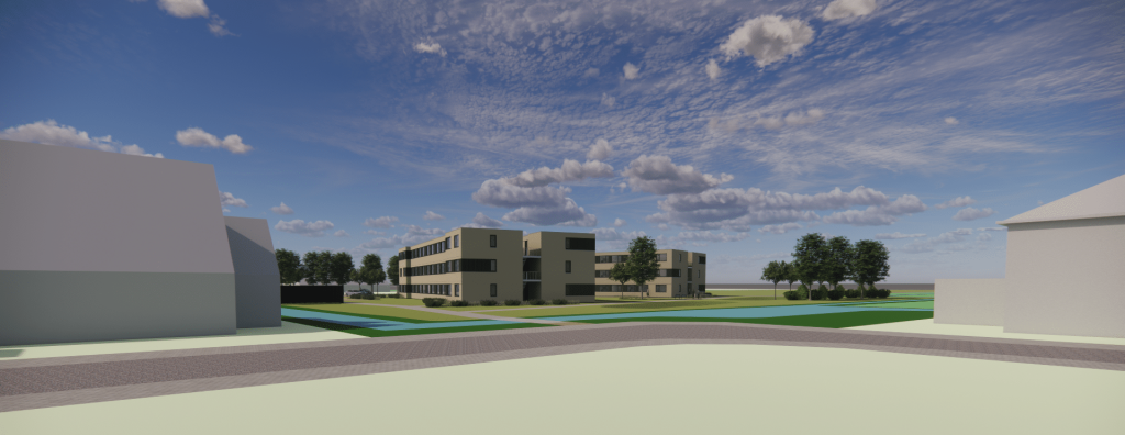 een visuele weergave (afbeelding) van wooncomplex De Rietdijk