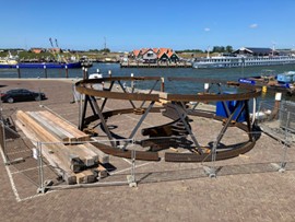 hulpconstructie voor rondeel in aanbouw