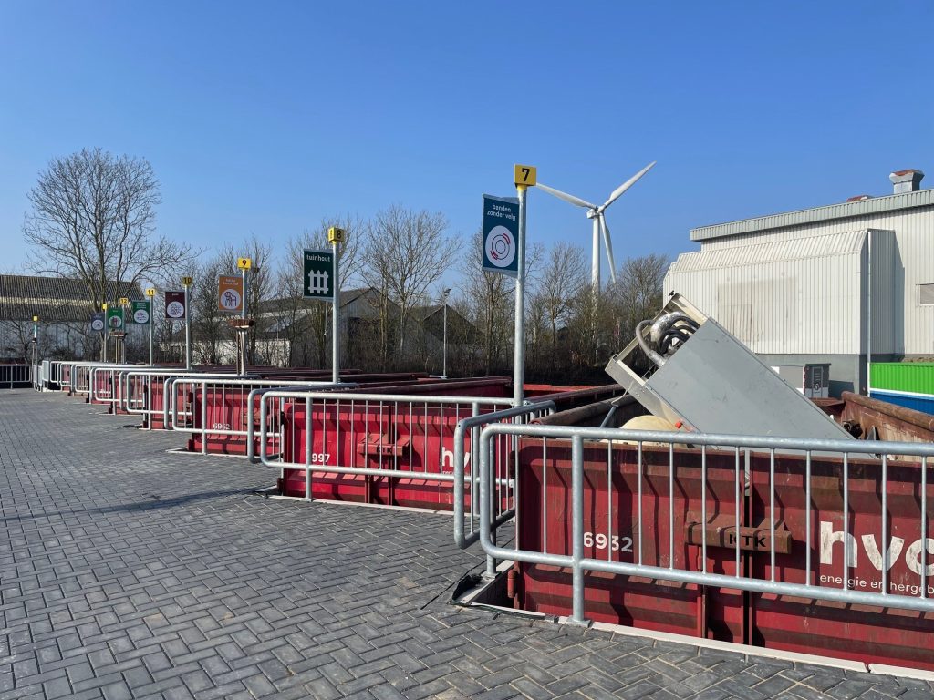 foto van recycleplein De Hamster in Oudeschild